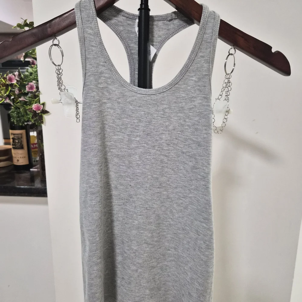 Ivivva Light Gray Ribbed Racerback Tank - Picture 1 of 3